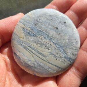 Blue Scheelite Flat Stone